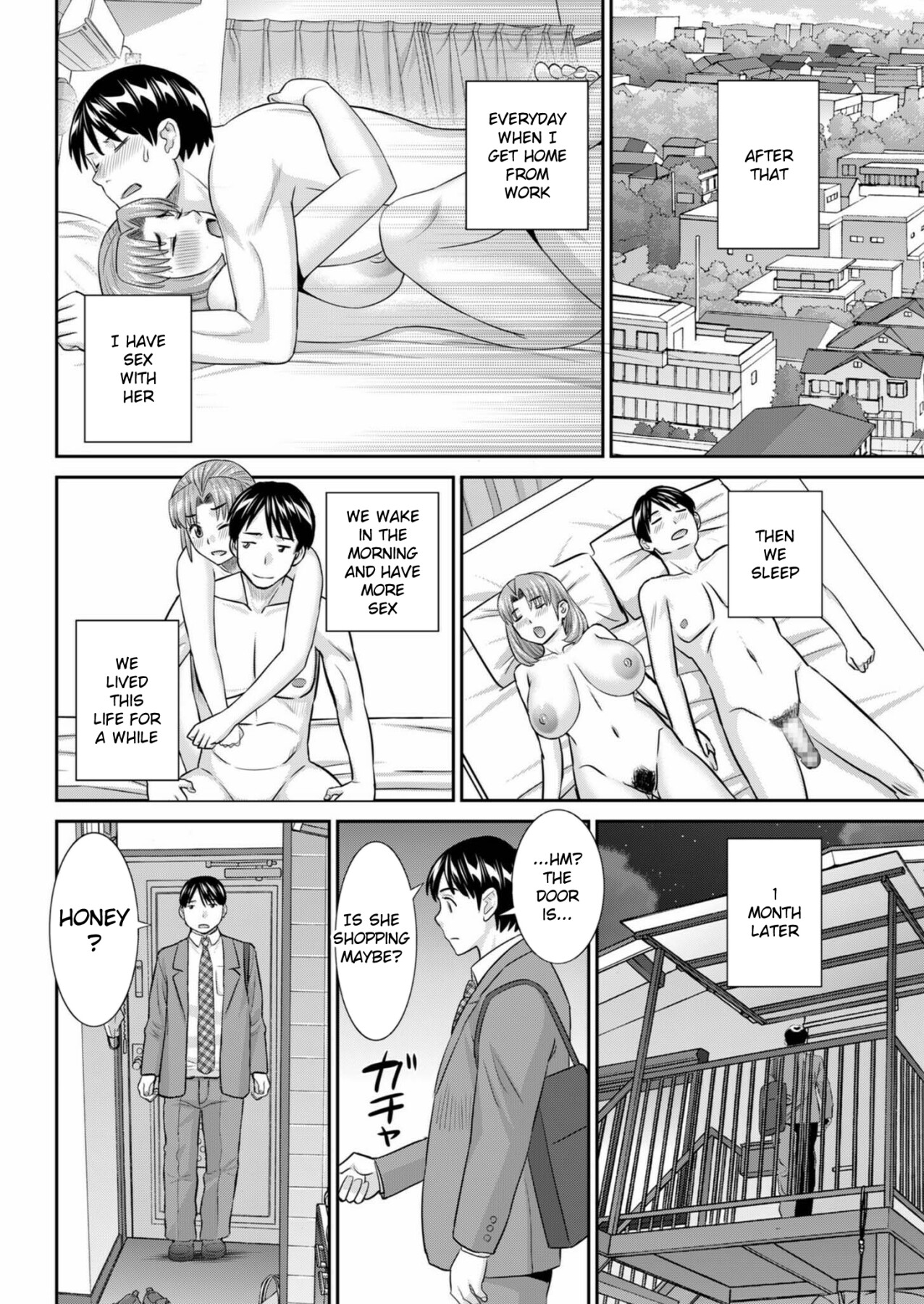 Hentai Manga Comic-His wife came.-Read-18